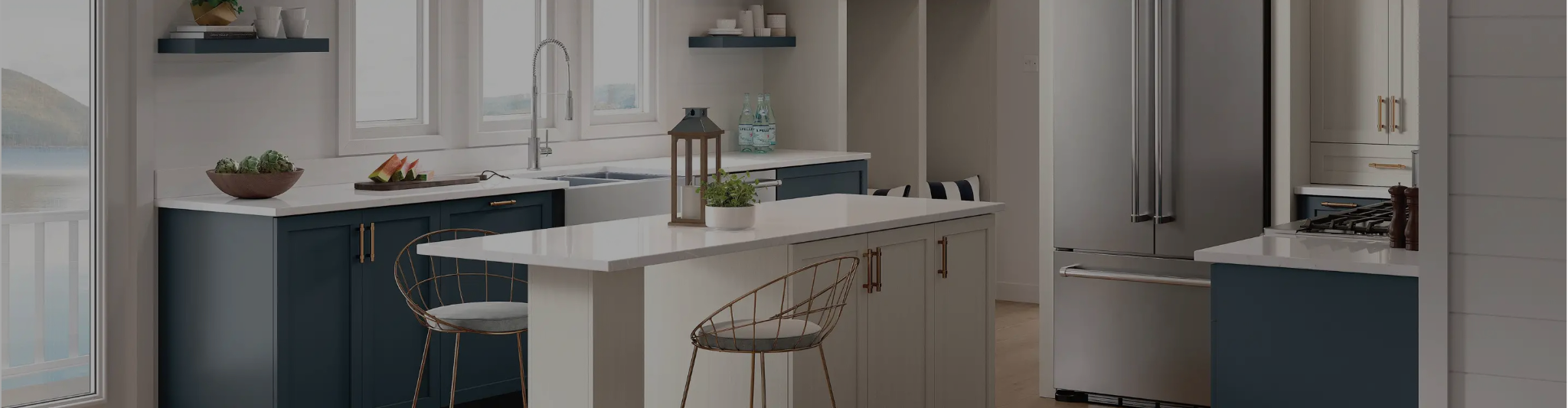 White custom kitchen countertops in Houston, TX 